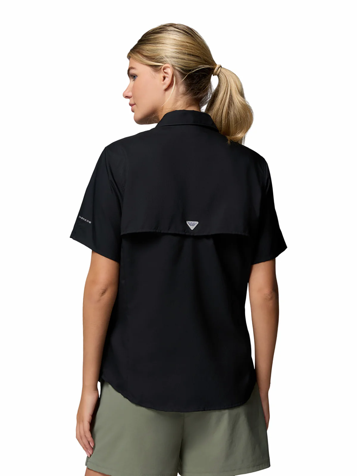 Blusa Para Mujer Manga Corta PFG Tamiami™ II Negra Vestuario - Image 2